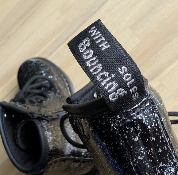 Toddler 1460 Glitter Lace‎ Up Boots - Picture 6 of 8